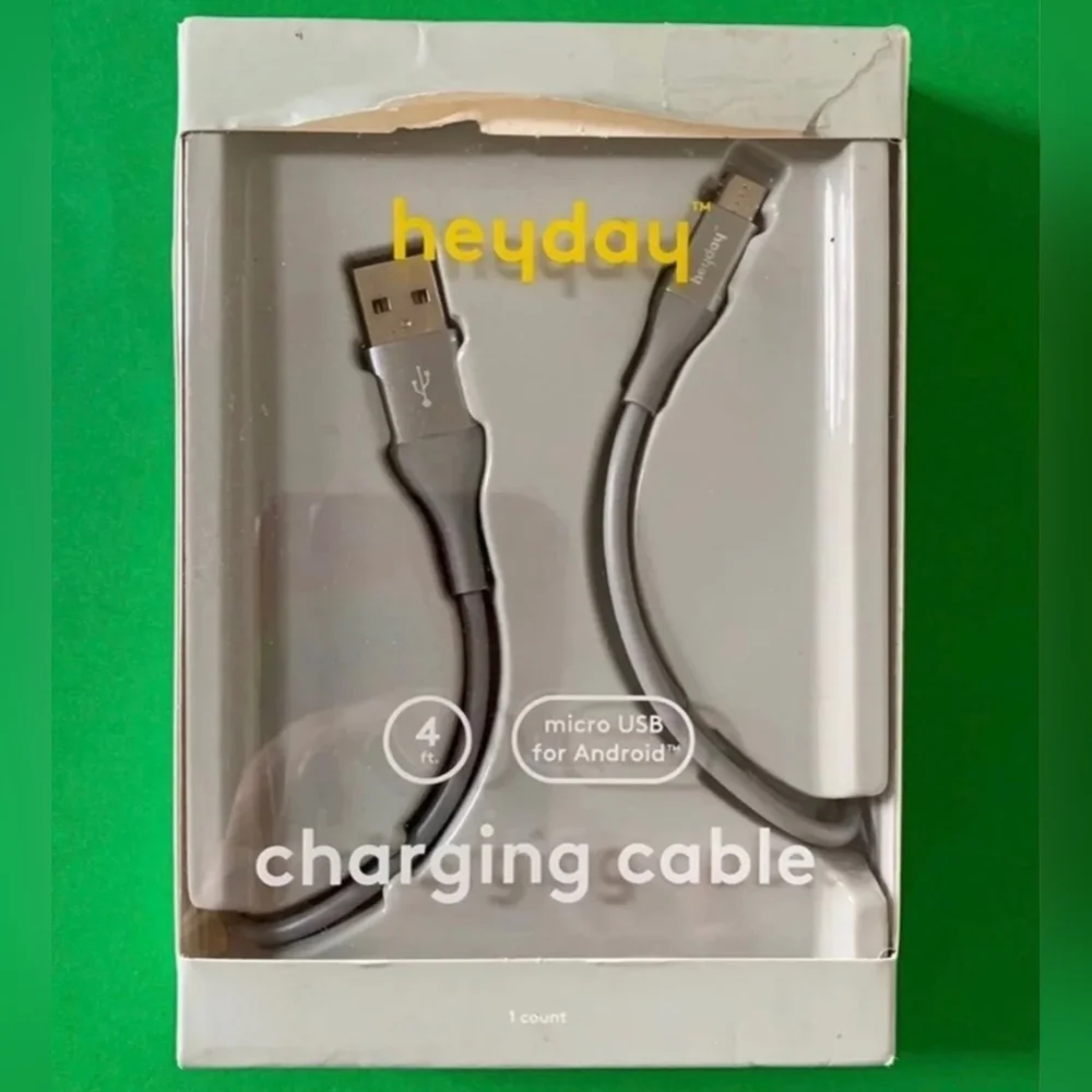 4-FT Heyday Micro USB Charging Cable - Android (COOL GRAY)